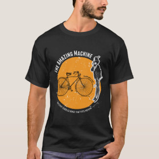 De verbluffende fiets t-shirt