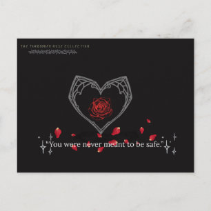 De Verboden Roos: Nooit Veilig Postkaart