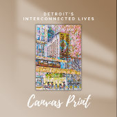 De verbonden levens van Detroit Canvas Afdruk