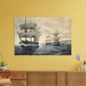 De verbondenheid van de bevrijdende expeditie van  canvas afdruk (Insitu (Woonkamer))