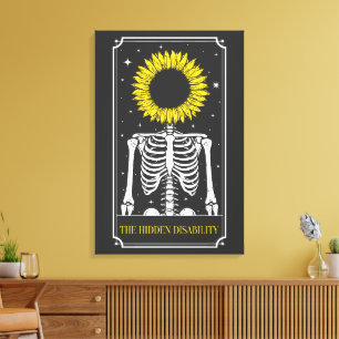 De Verborgen Beperking Tarotkaart Bewustzijn Canvas Afdruk
