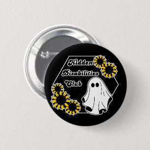 De verborgen Disability Club-spookknop Ronde Button 5,7 Cm