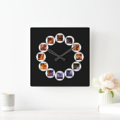 De verborgen Doni Tondo van Michelangelo Square Cl Vierkante Klok (Huis)