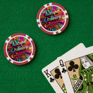 "De verborgen schatten van het leven" Poker Chips