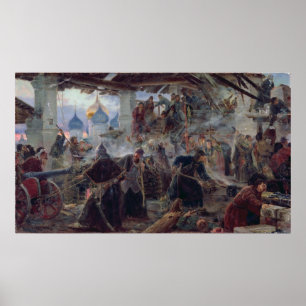 De verdediging van de Trinity Sergius Poster