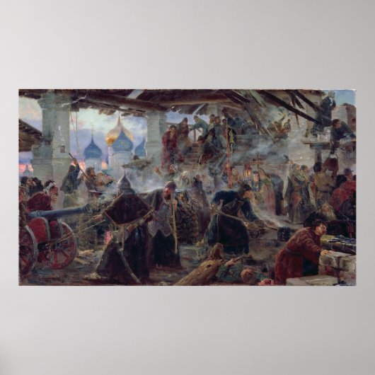 De verdediging van de Trinity Sergius Poster (Voorkant)