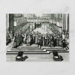 De verdediging van koning James II en koningin Mar Briefkaart