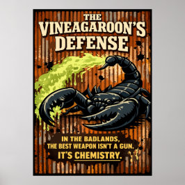 De Verdedigingskunst van de Vinegaroon-schorpioen Poster