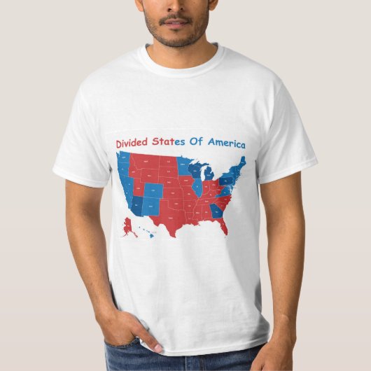 De verdeelde staten van Amerika shirt grappig (Voorkant)