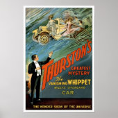 De verdwijnende auto, 1925. Oude Magiër Poster (Voorkant)
