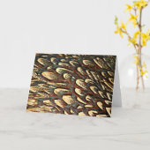 De Veren van de fazant Kaart (Gele Bloem)