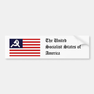 De Verenigde Socialistische Staten van Amerika Bumpersticker