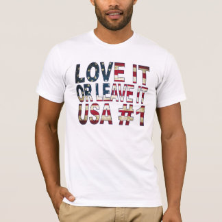 De Verenigde Staten houden ervan of laten het acht T-shirt