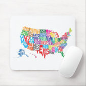 De Verenigde Staten in Names Muismat (Met muis)