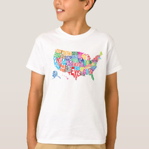 De Verenigde Staten in Names T-shirt