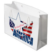De Verenigde Staten van Amerika op 4 juli Large Cadeautasje (Achterkant Gekanteld)