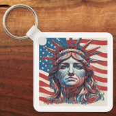 De Verenigde Staten van Amerika Sleutelhanger (Voorkant)