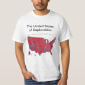 De Verenigde Staten van deplorabele tijden T-shirt (Voorkant)