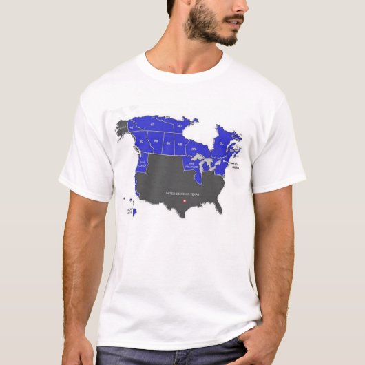 De Verenigde Staten van Texas T-shirt (Voorkant)
