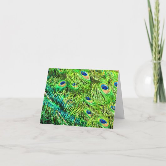 De Verf van de pauw Kaart (Voorkant)