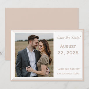 De Verfijnde Katholieke Bruiloft Save The Date