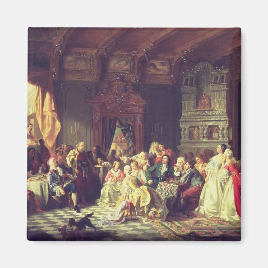 De Vergadering onder Peter de Grote Magneet (Voorkant)