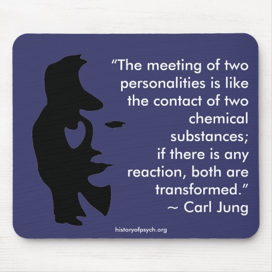 De vergadering van twee persoonlijkheden mousepad muismat (Voorkant)