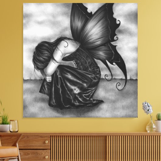 De vergeten Fairy Canvas Print (Insitu (Woonkamer))