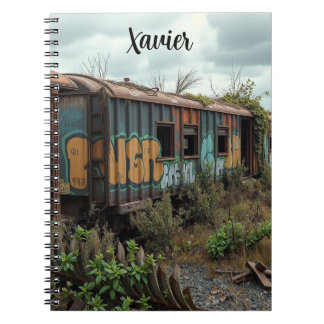 De Vergeten Spoorlijn – Verlaten Graffiti Trein Notitieboek