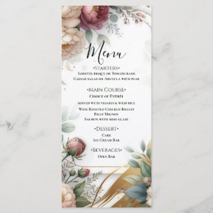 De Vergulde Geheime Tuin Bloemrijke Bruiloft Menu