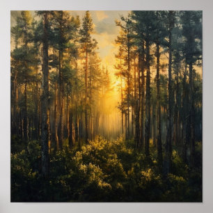 De Vergulde Heilige Plaats: Gouden Zonnefilter Poster