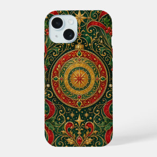 De Vergulde Kerstkompas iPhone 15 Hoesje