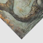 DE VERGULDE MEERJUFFEROUW DECOUPAGE TISSUEPAPIER (Detail)