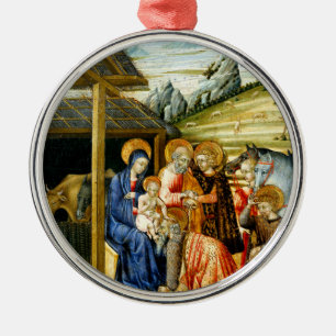 De verheerlijking van de Magi door Giovanni di Pao Metalen Ornament