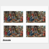 De verheerlijking van de Magi Rechthoekige Sticker (Vel)