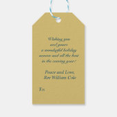 De verheerlijking van het Christelijke Kind - Fred Cadeaulabel (Achterkant)