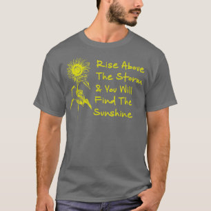 De verhoging van de motivatie boven het storm u za t-shirt