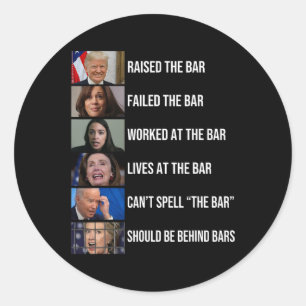 De verhoogde balk is mislukt De balk werkte niet a Ronde Sticker