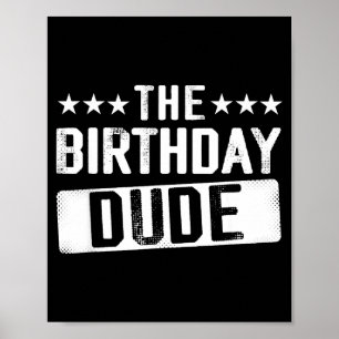 De Verjaardag Kerel Mannen Tiener Jongens Peuters Poster