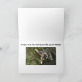 De Verjaardag van de Aap van de sleep Kaart (Binnen)