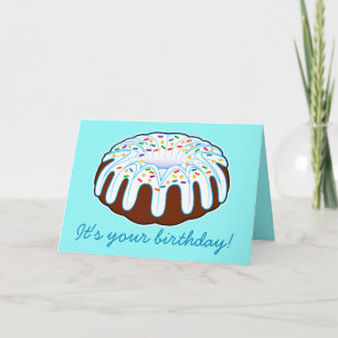 De Verjaardag van de Cake van Bundt! Kaart