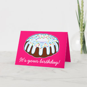 De Verjaardag van de Cake van Bundt! Kaart