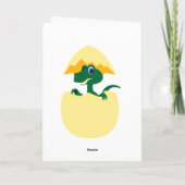 De Verjaardag van de dinosaurus Kaart (Achterkant)