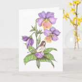 De Verjaardag van de Fee van februari Kaart (Gele Bloem)