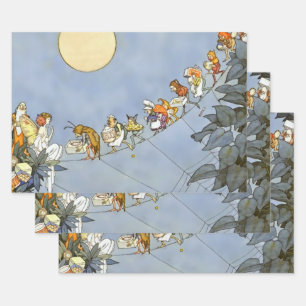 “De verjaardag van de feeën” van Heath Robinson Inpakpapier Vel
