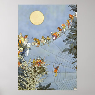 “De verjaardag van de feeën” van Heath Robinson Poster