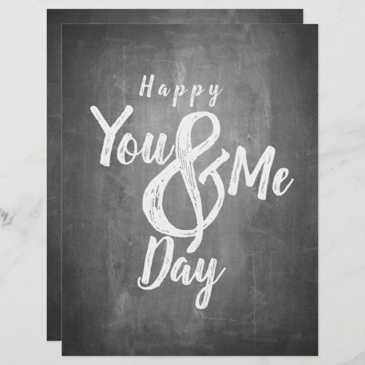 De verjaardag van de groeten op het bord (Voorkant / Achterkant)