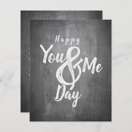 De verjaardag van de groeten op het bord (Voorkant / Achterkant)