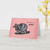 De Verjaardag van de Picknick van de wasbeer Kaart (Gele Bloem)