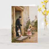 De verjaardag van de priester kaart (Gele Bloem)